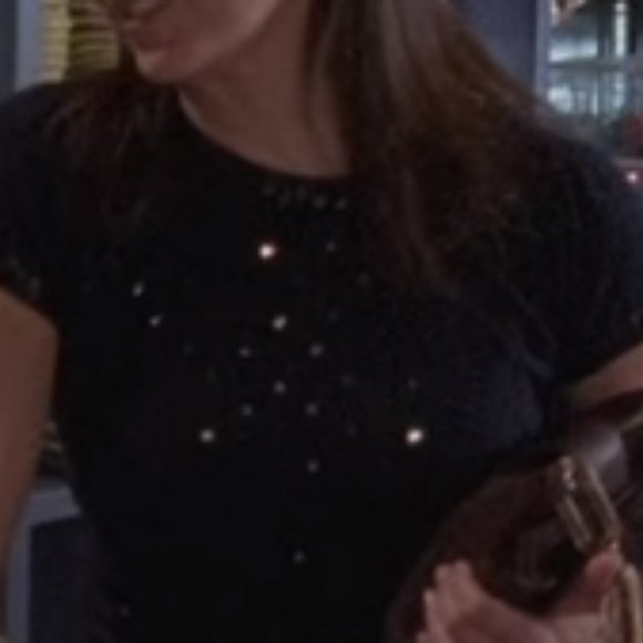 COPY - ASO Lorelai-Gilmore Girls: ALT color Black sequins top - Picture 3 of 5